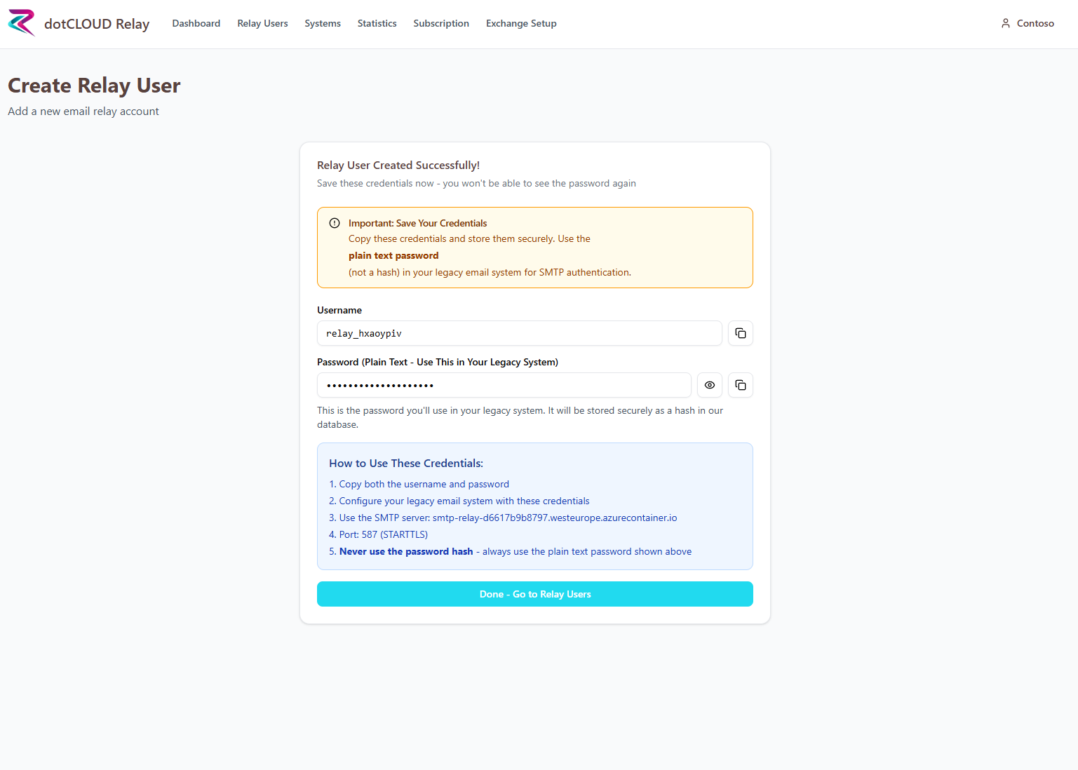 Step 9 - Password Summary